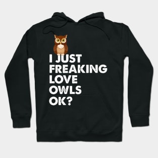 Owls Ok Kawaii Face Hoodie